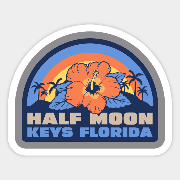 HALF MOON KEYS T-SHIRT Sticker by Cult Classics